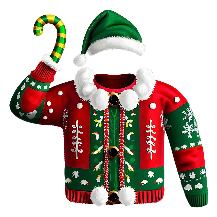 Funny Ugly Christmas Sweater Png 06122024