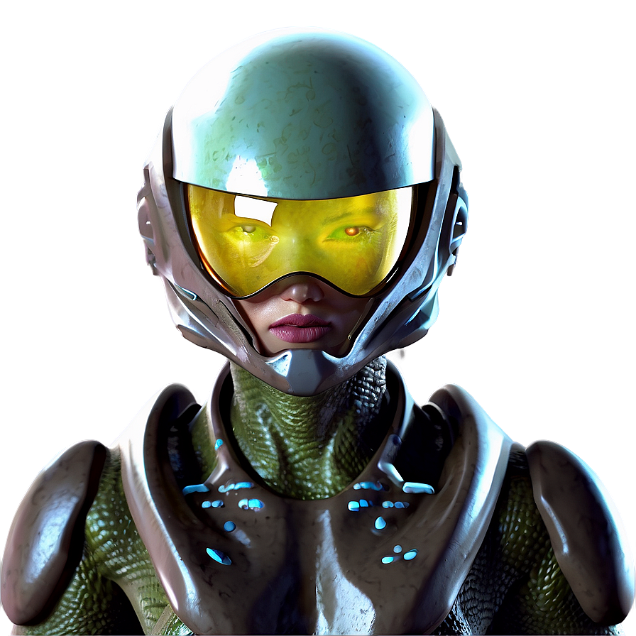 Futuristic Alien Soldier Png Rfh16