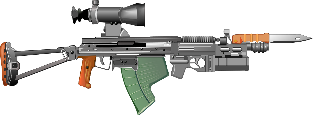 Futuristic Assault Rifle Concept