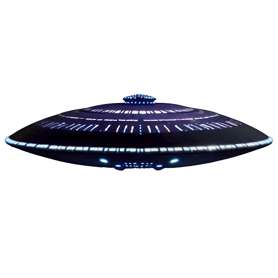 Futuristic Flying Saucer Model Png 25