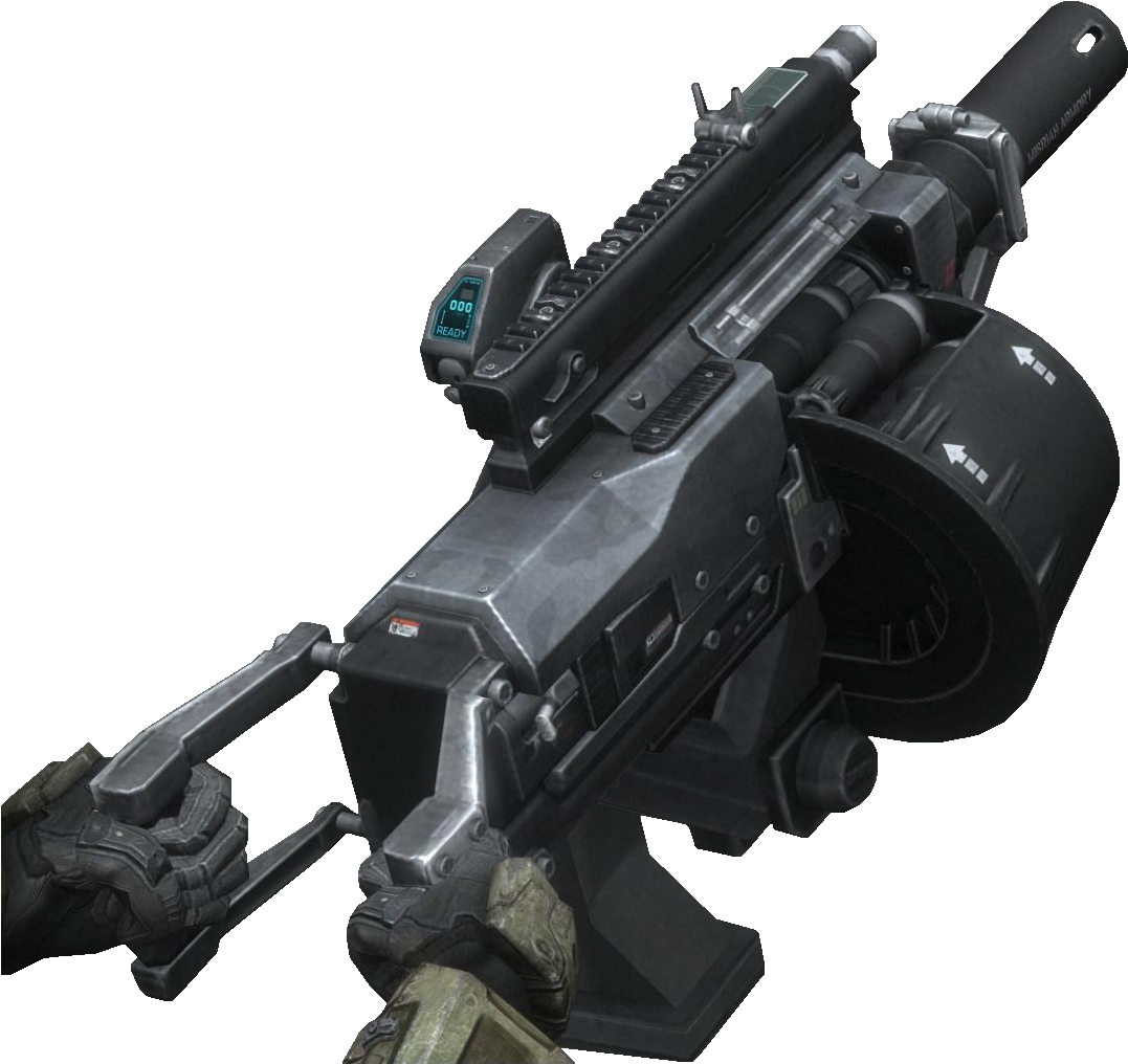 Futuristic Grenade Launcher Weapon