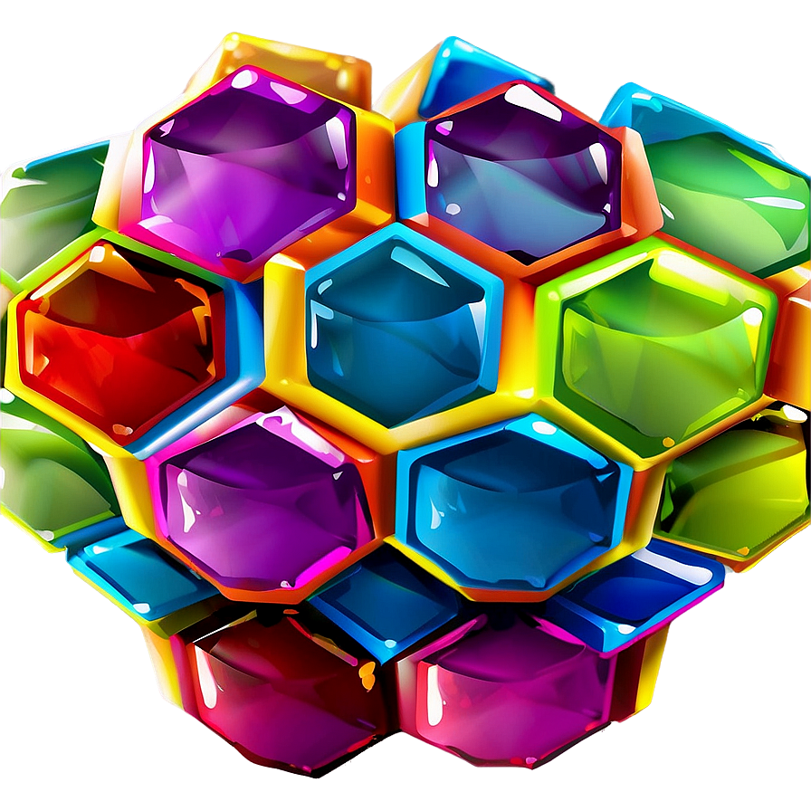 Futuristic Hexagon Pattern Png Jom85