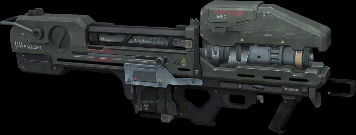 Futuristic Laser Rifle Design