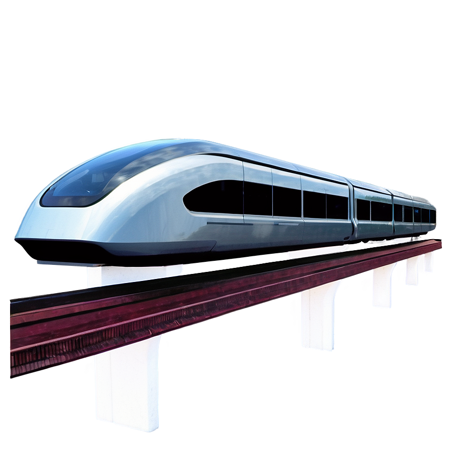 Futuristic Maglev Train Png Gnc