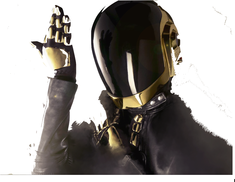 Futuristic Punk Helmet Gesture