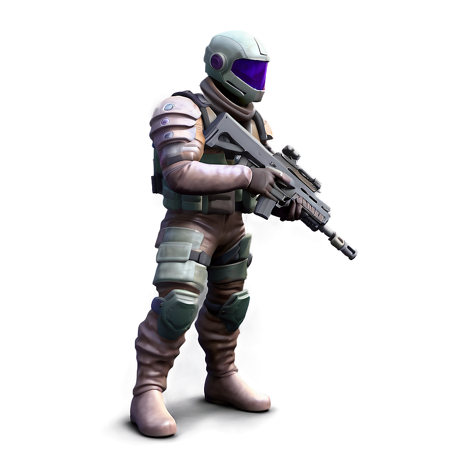 Futuristic Rogue Soldier Png Qvo