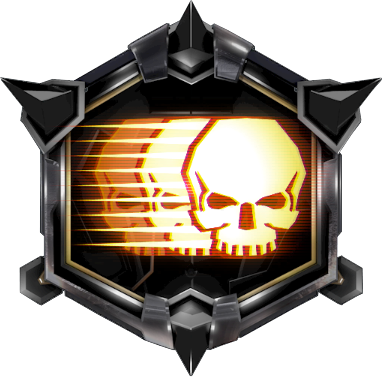 Futuristic Skull Medal Icon