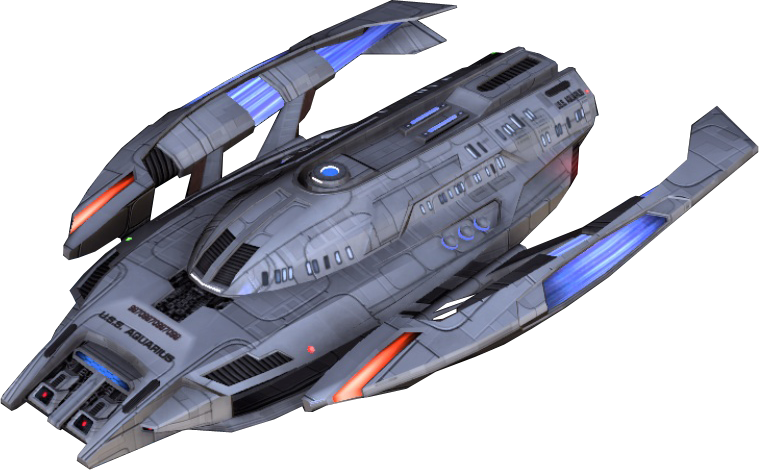 Futuristic Spaceship Aquarius Class