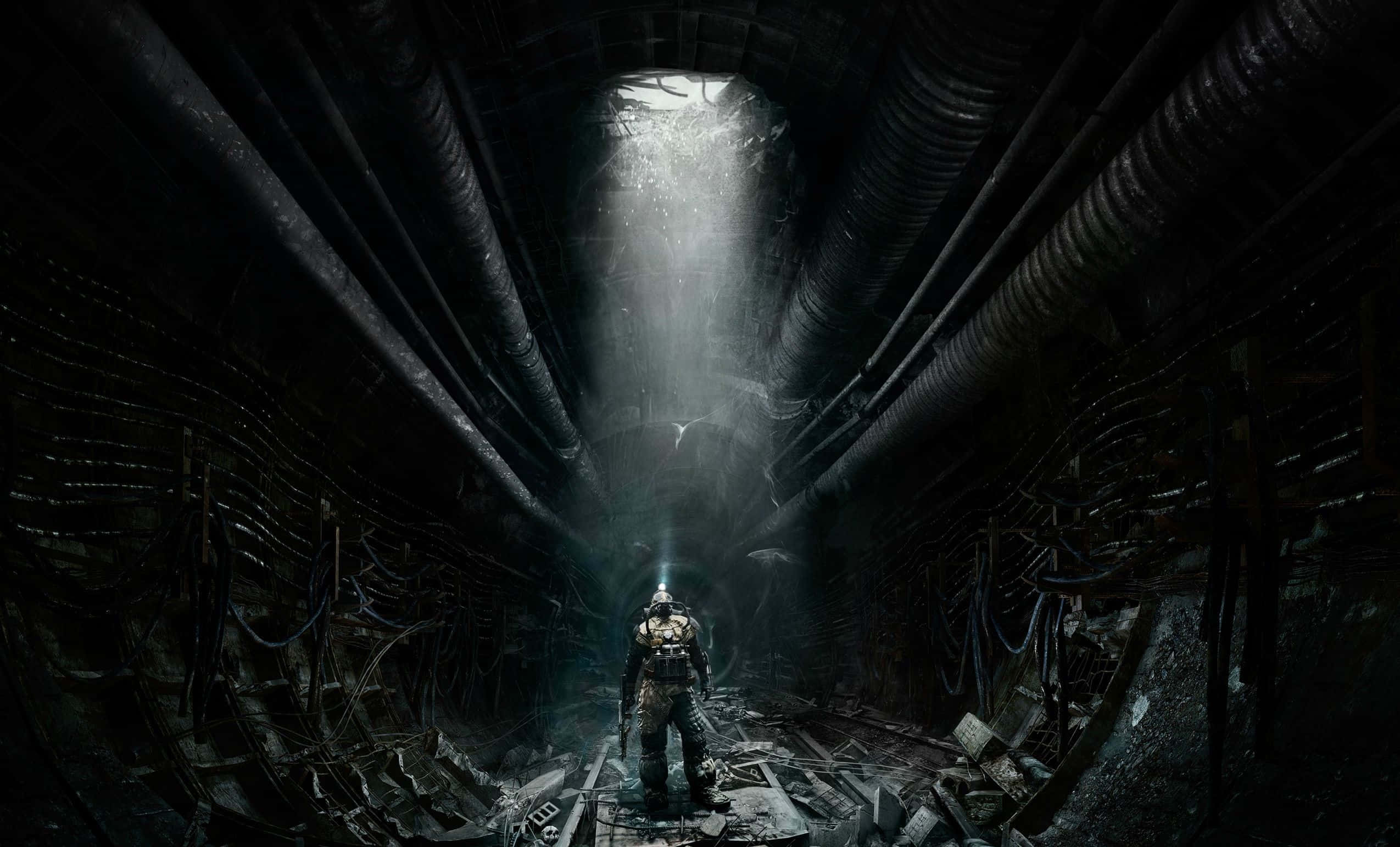 Futuristic Underground Tunnel Explorer