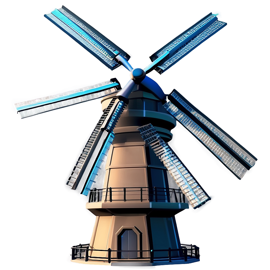 Futuristic Windmill Concept Png Ufu