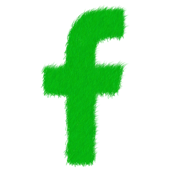 Fuzzy Green Facebook Logo