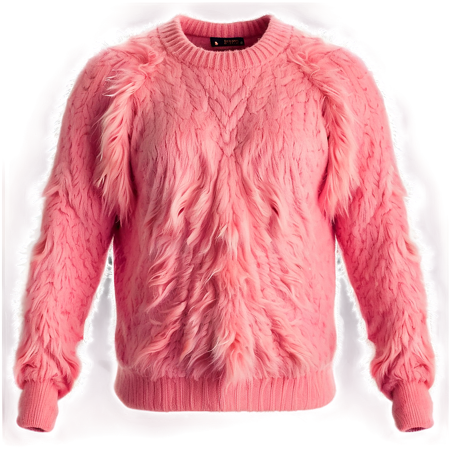 Fuzzy Pink Sweater Png 06292024