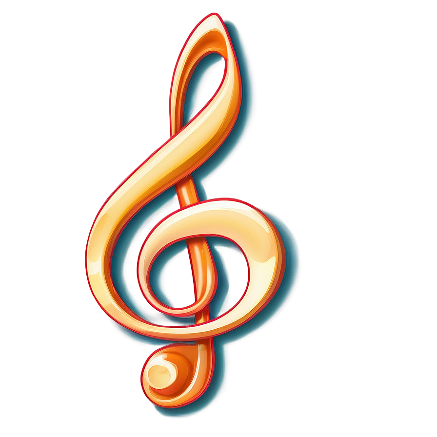 G Clef Note Design Png 06272024