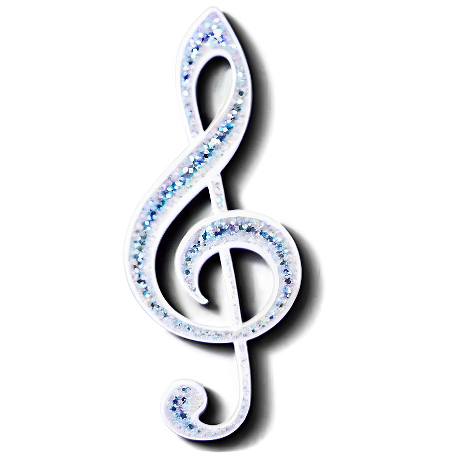 G Clef With Glitter Png 35