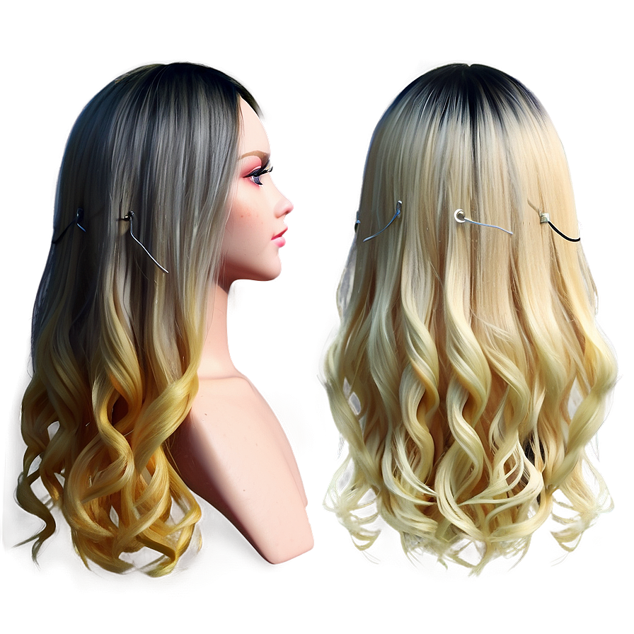 Gacha Hair Ombre Png 06212024