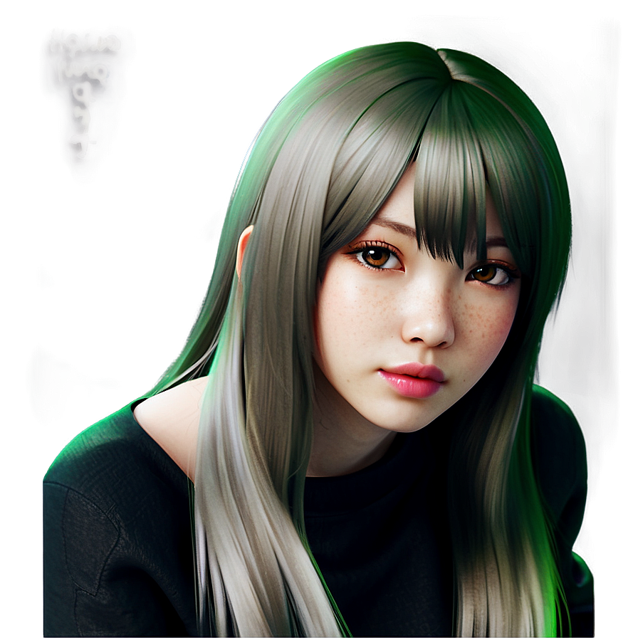 Gacha Hair Realistic Png 50