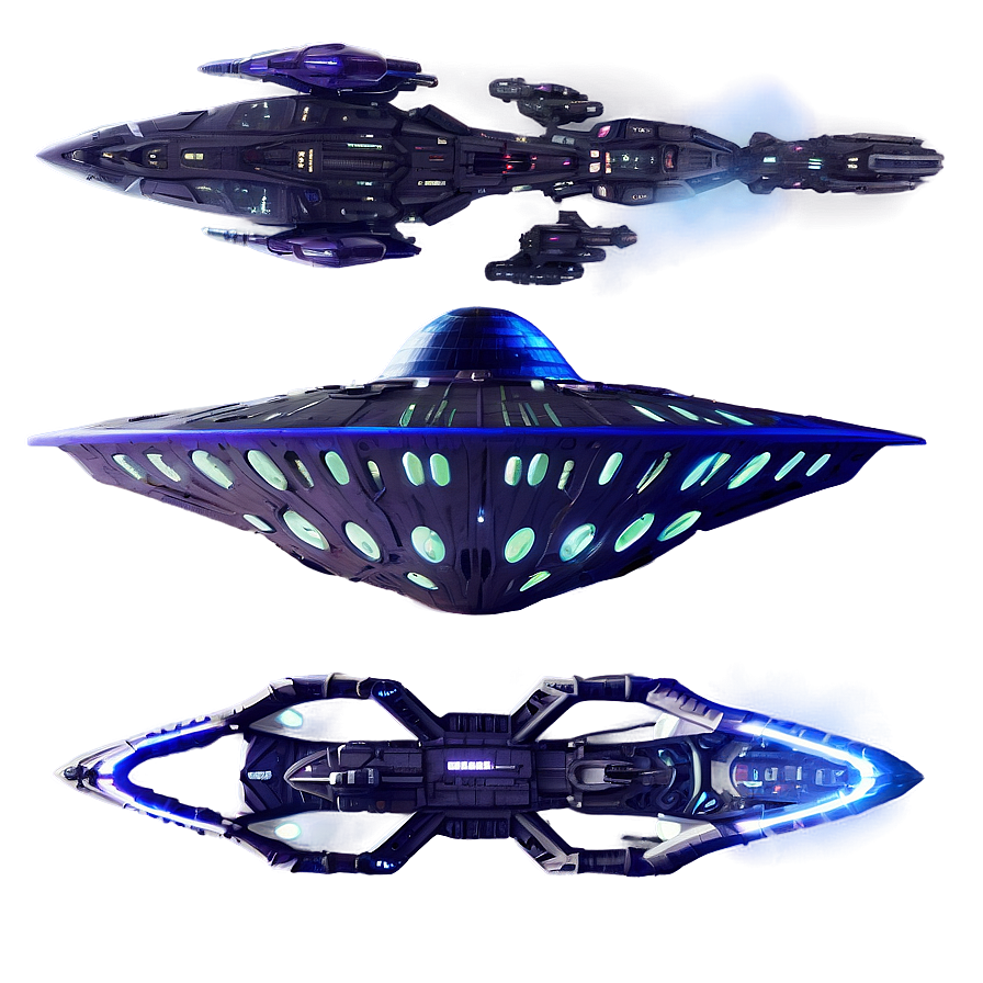 Galactic Alien Fleet Png Egd