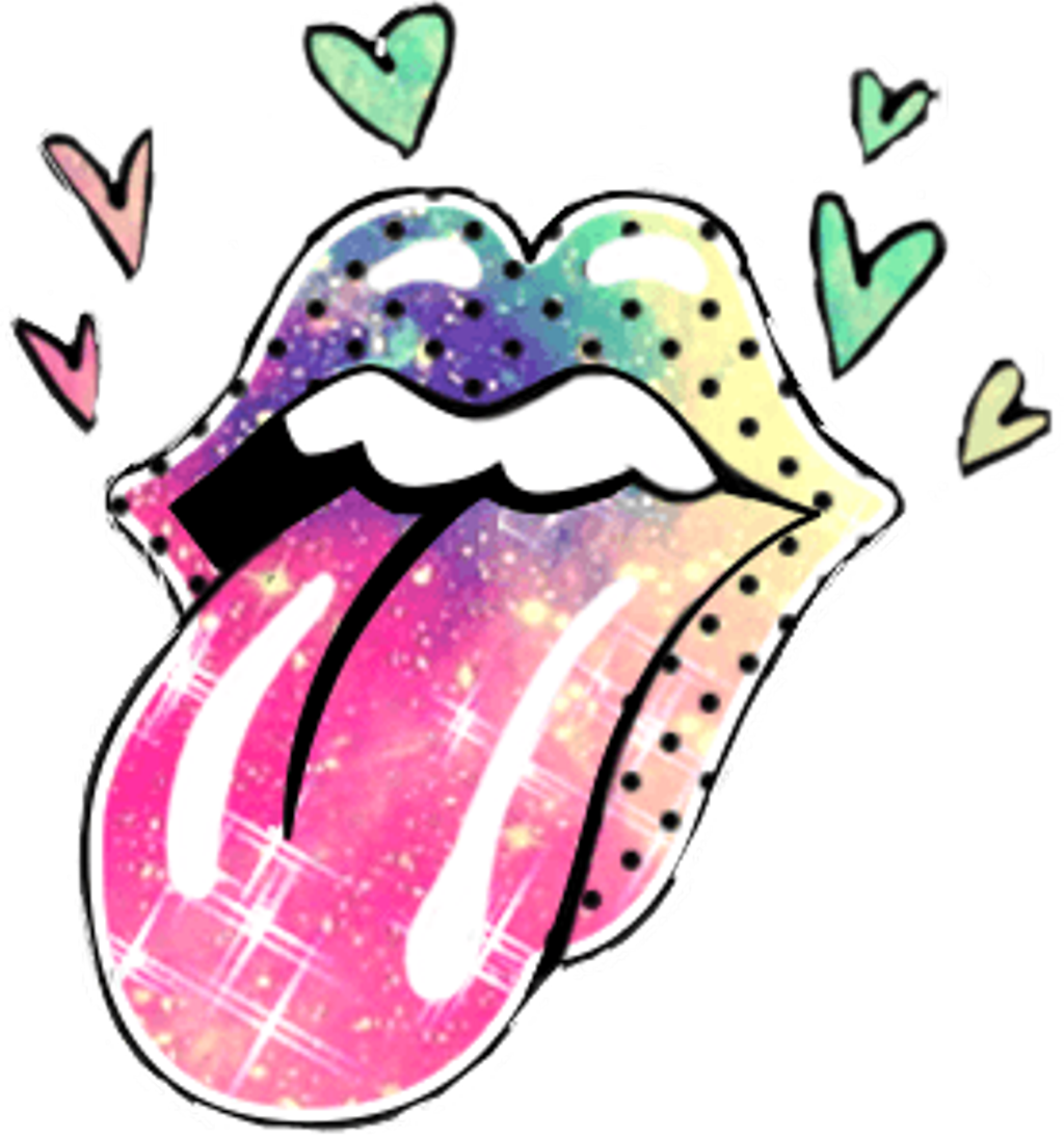 Galactic Tongue Sticker Art