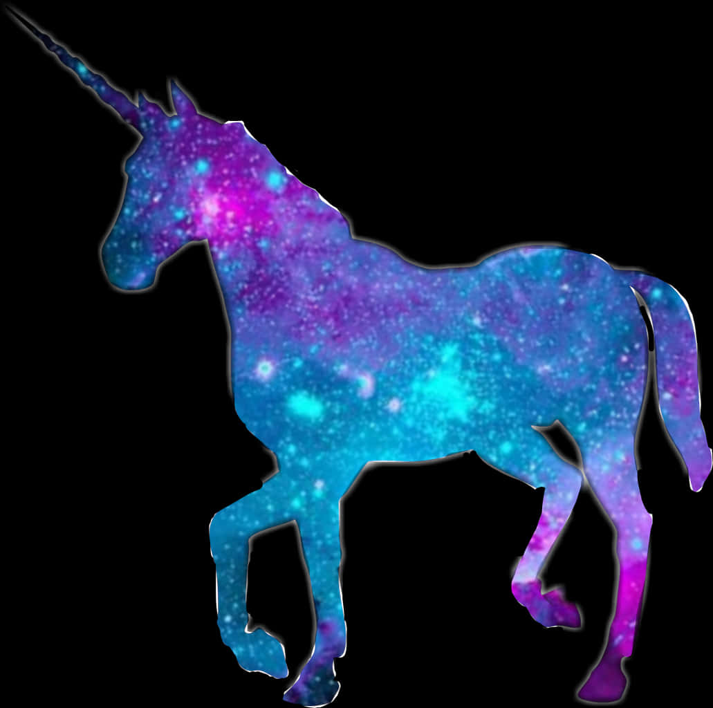 Galactic Unicorn Silhouette