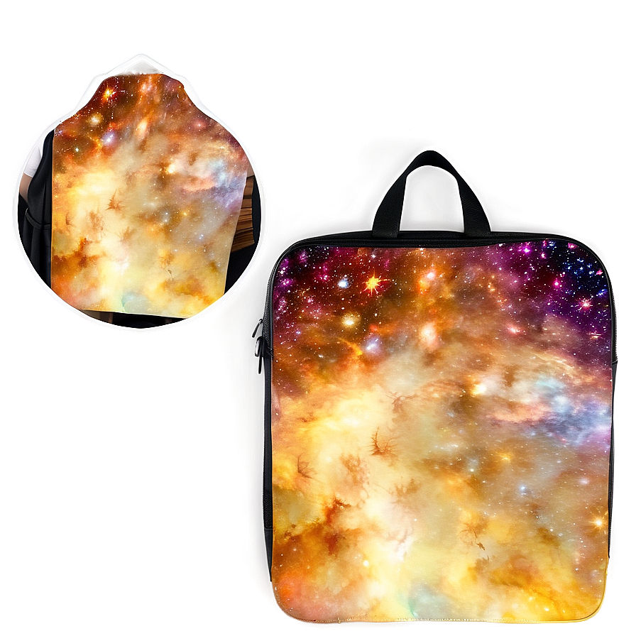 Galaxy Print Book Bag Space Png 10