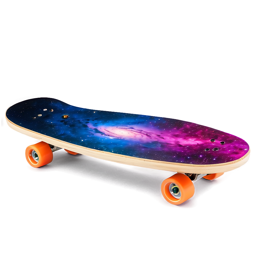 Galaxy Print Skateboard Deck Template Png Tpc