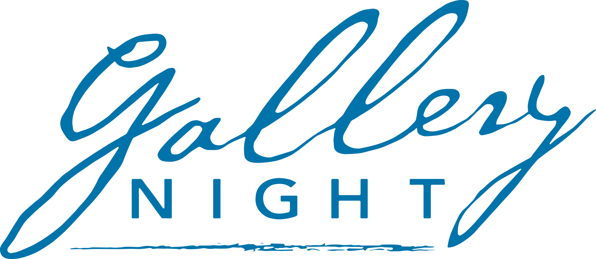 Gallery Night Logo Blue