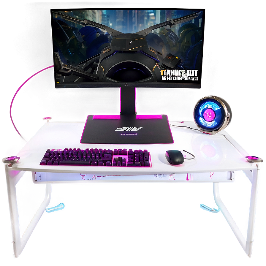 Gaming Desk With Hutch Png Ddu