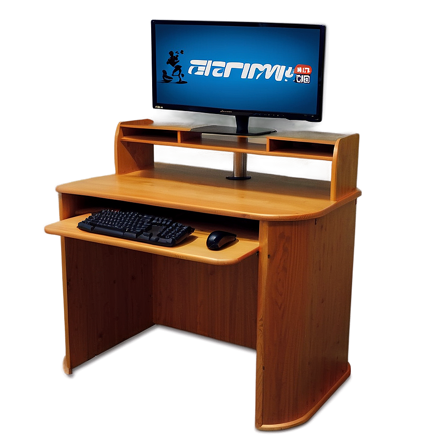 Gaming Desk With Hutch Png Evb42