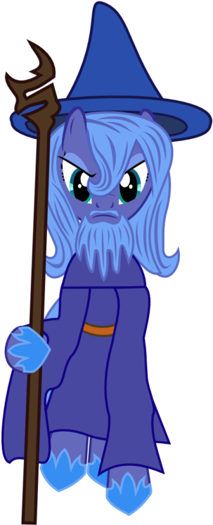 Gandalf Inspired Pony Cartoon Character