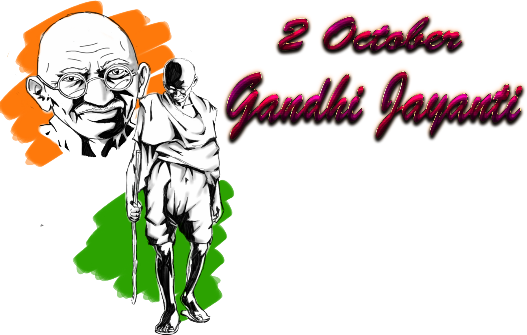 Gandhi Jayanti Celebration Graphic