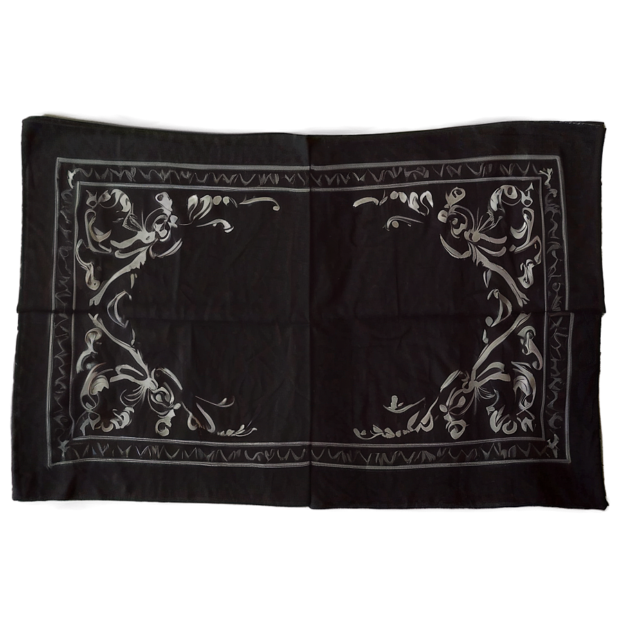 Gangster Black Bandana Png 06122024