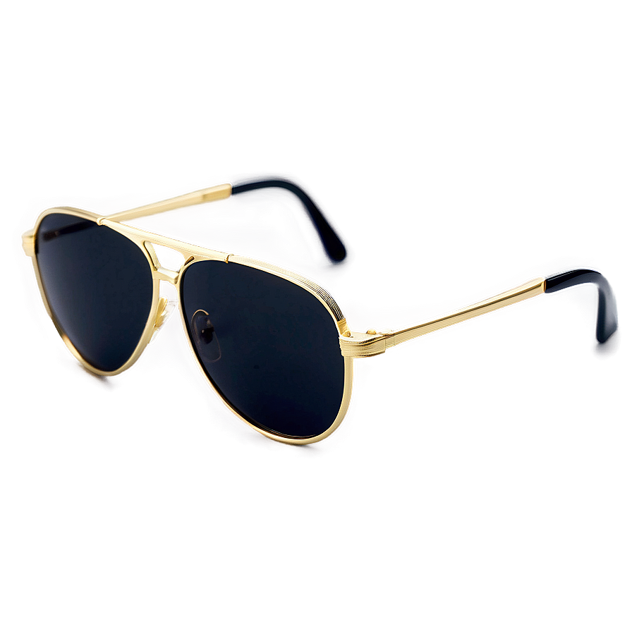 Gangster Glasses In Gold Png 85