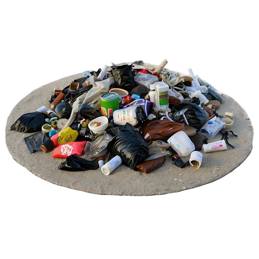 Garbage On Beach Scene Png 93