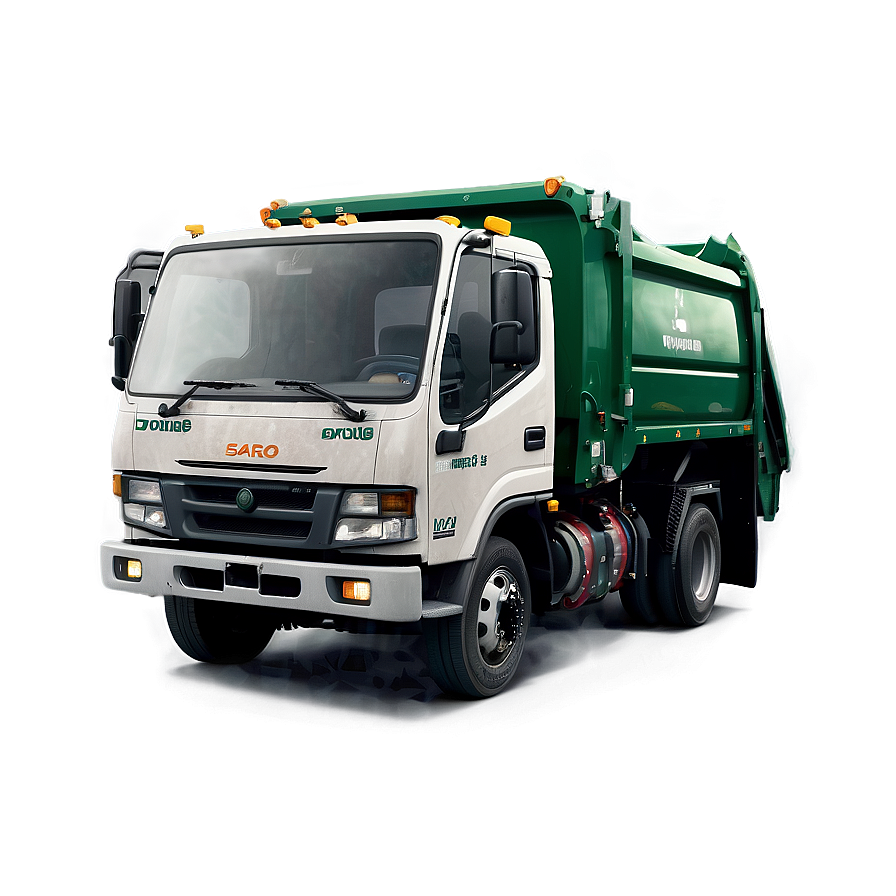 Garbage Truck In Rain Png 06202024