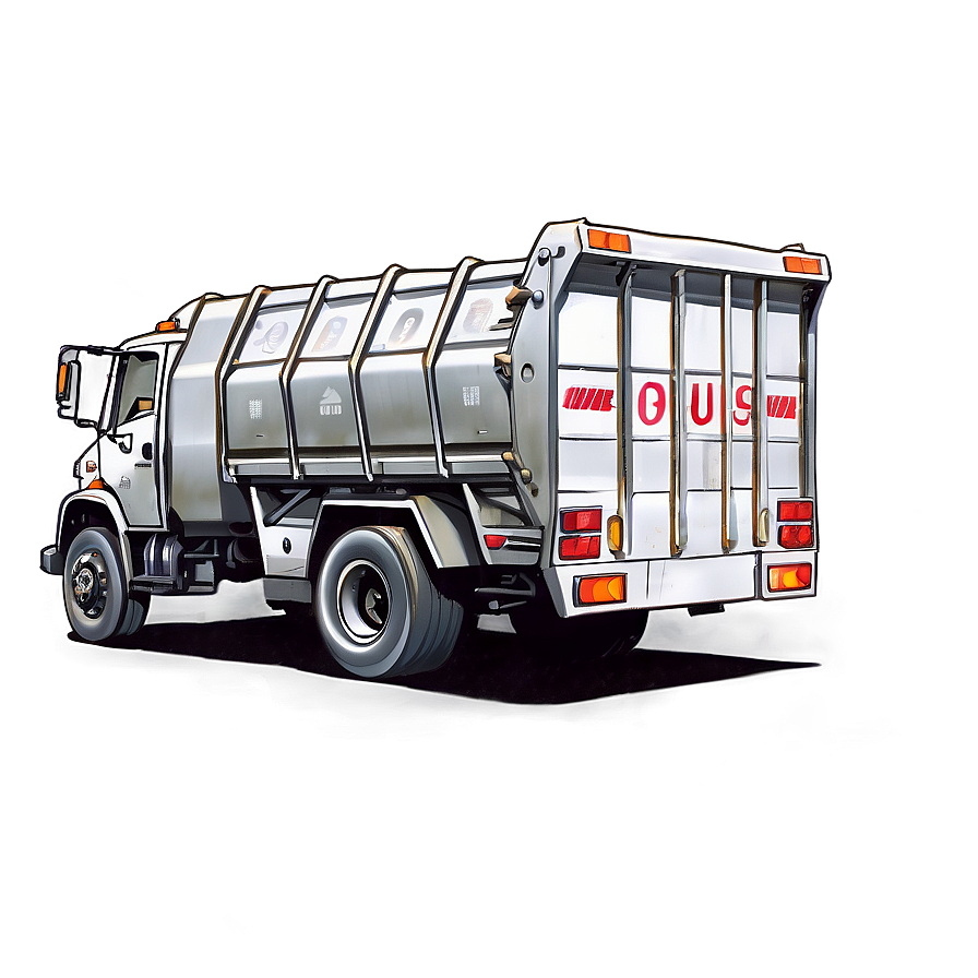 Garbage Truck Sketch Png Okn92