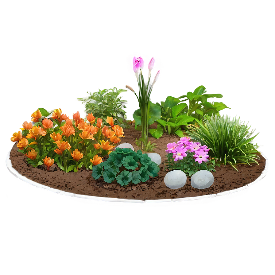 Garden Flower Bed Png Tct