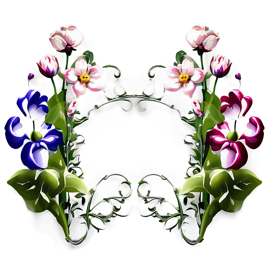 Garden Flower Frame Png 05252024