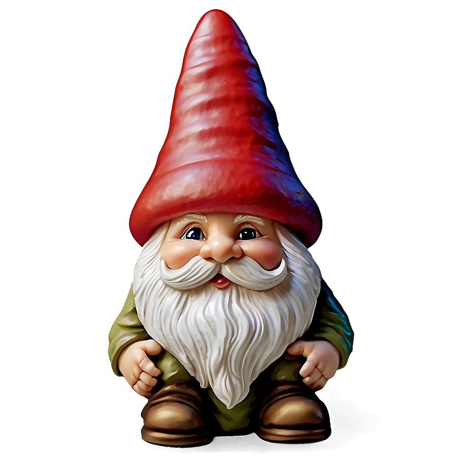 Garden Gnome On Mushroom Png Pjw57