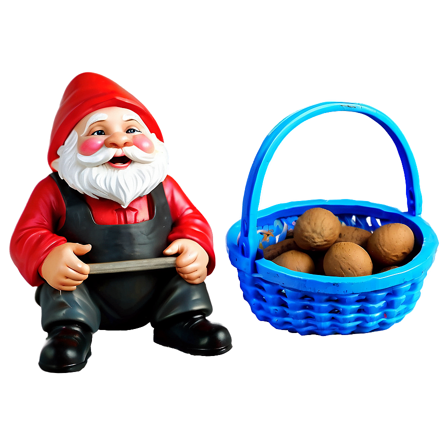 Garden Gnome With Basket Png Lvv38