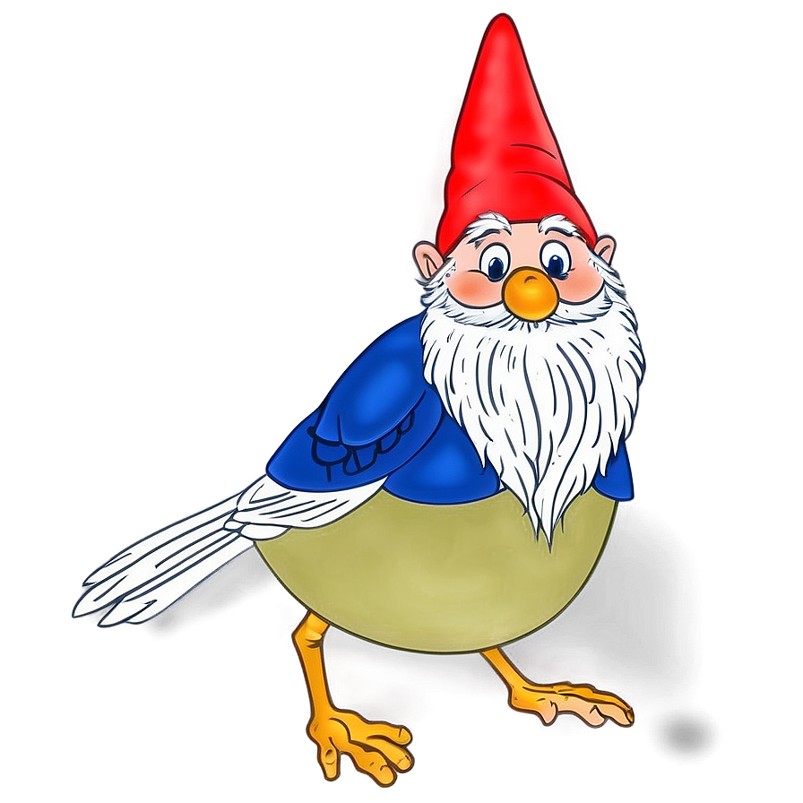 Garden Gnome With Bird Png Eoc