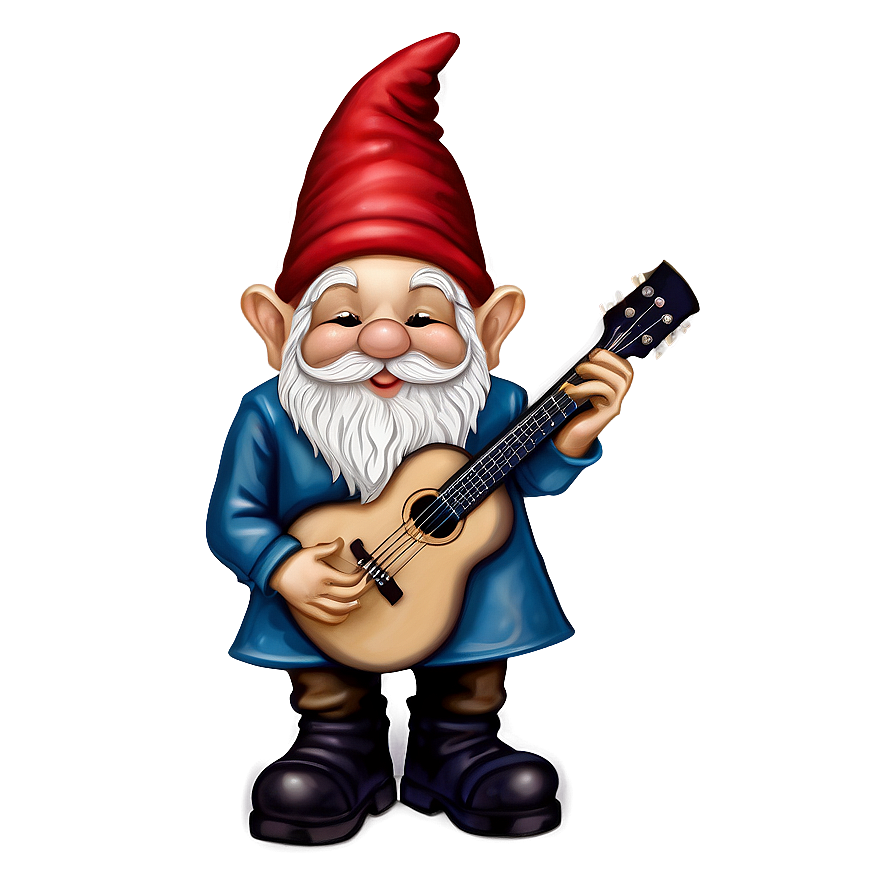 Garden Gnome With Guitar Png 06132024