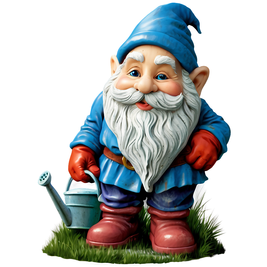 Garden Gnome With Watering Can Png Otn20