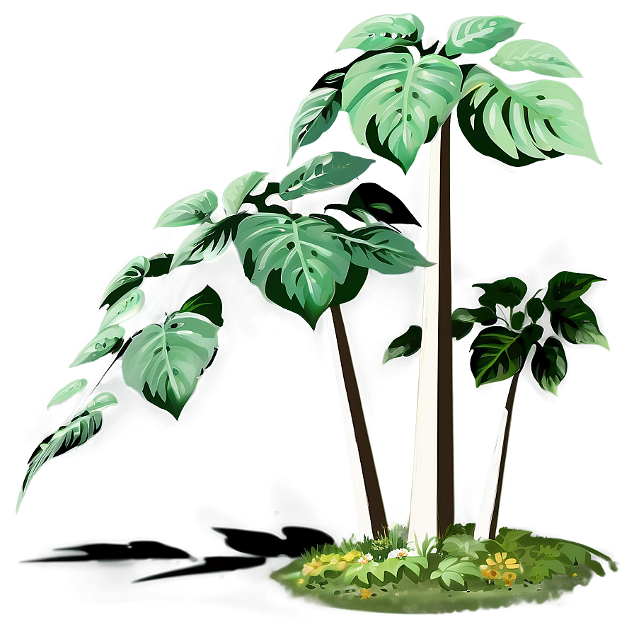 Garden Plant Shadow Png Llo48