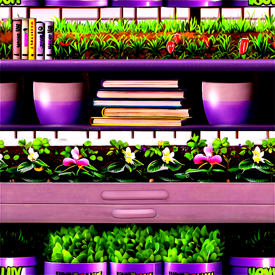 Gardening Books Shelf Png 87