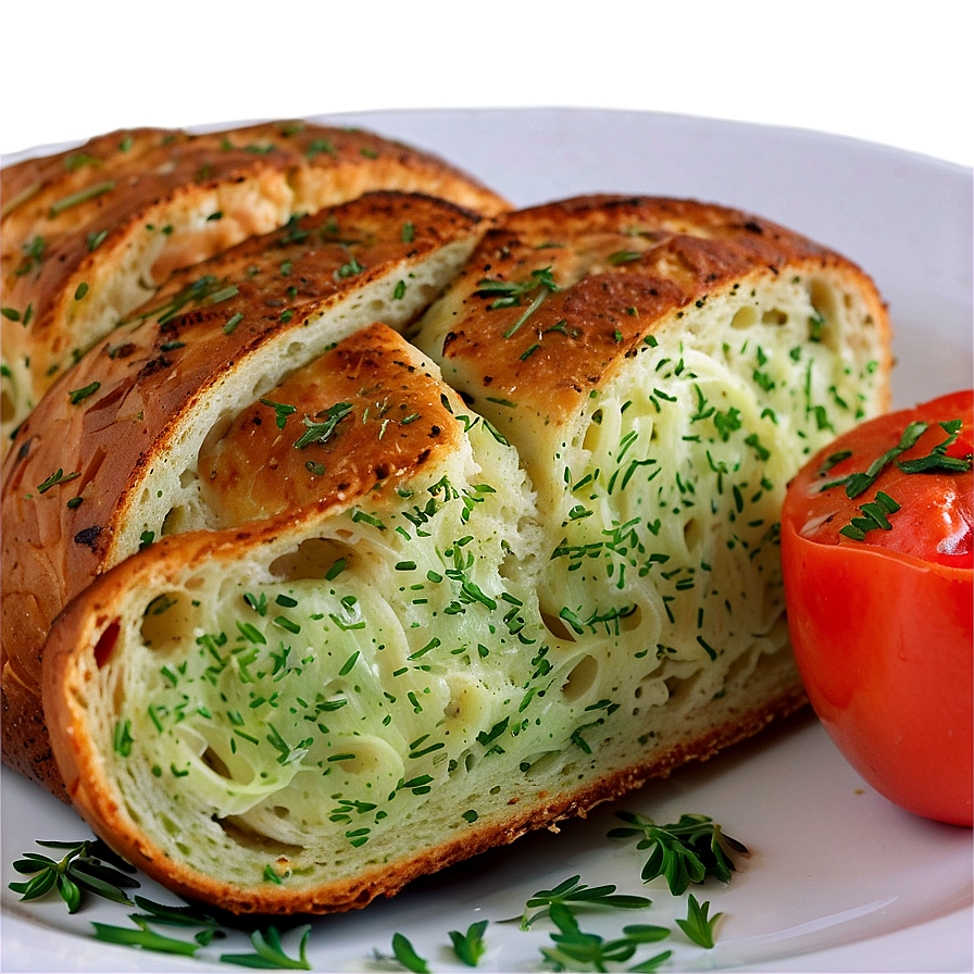 Garlic Herb Bread Png Tca79