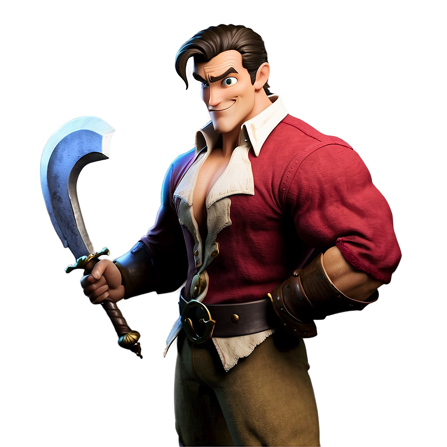 Gaston With Sword Png 06282024