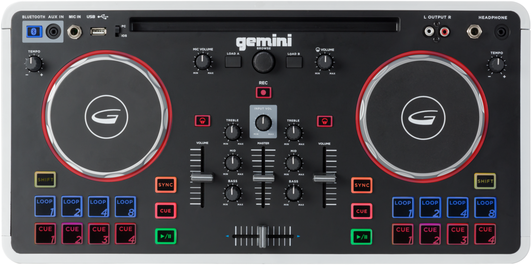 Gemini D J Controller Top View