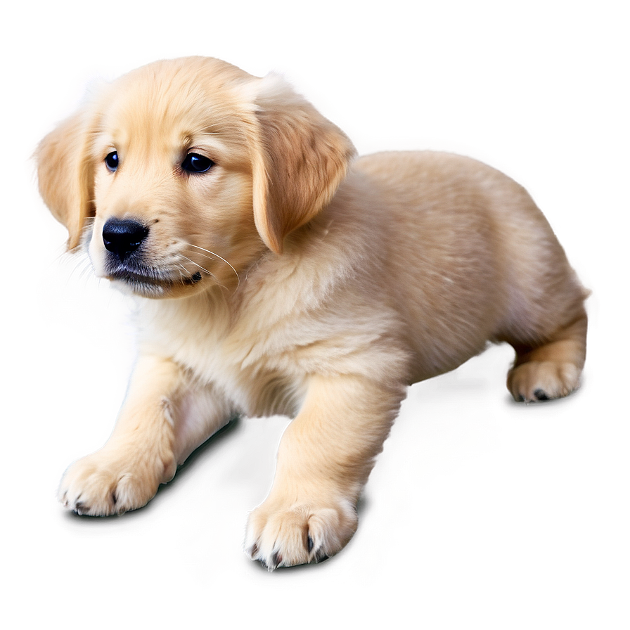 Gentle Golden Retriever Puppy Png 06252024