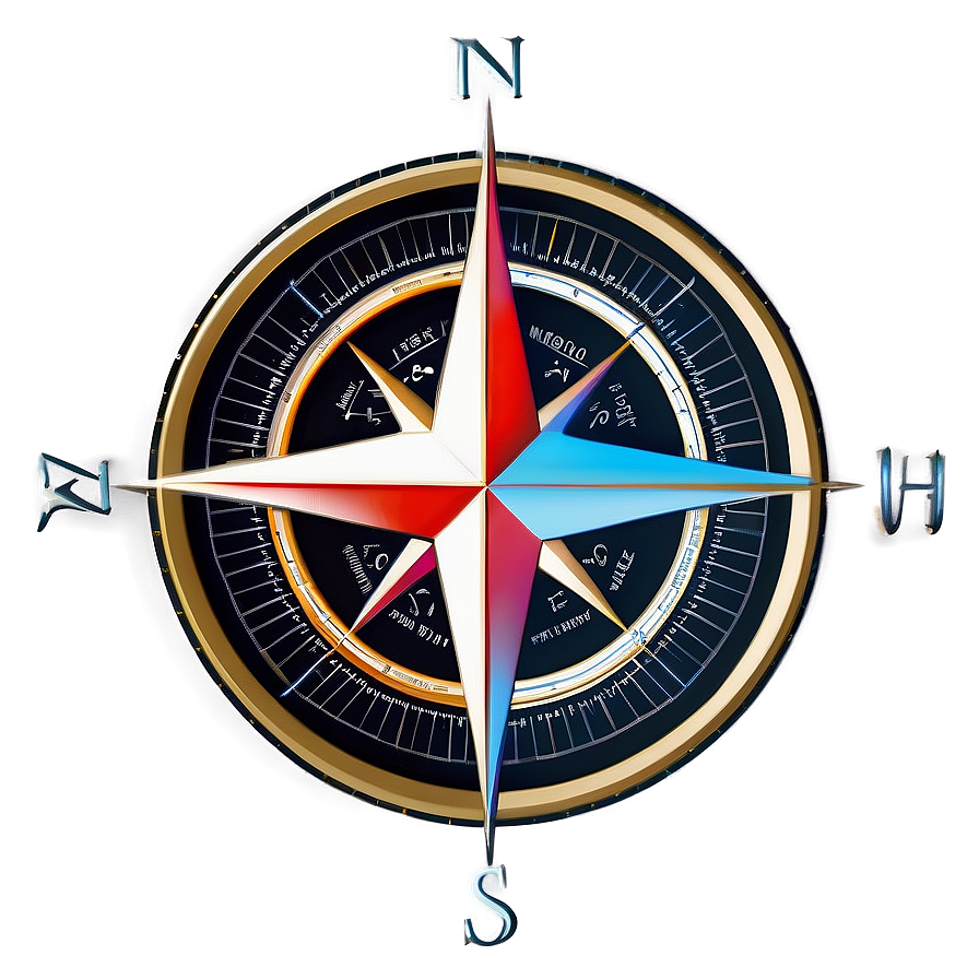 Geographical Compass Rose Figure Png 18