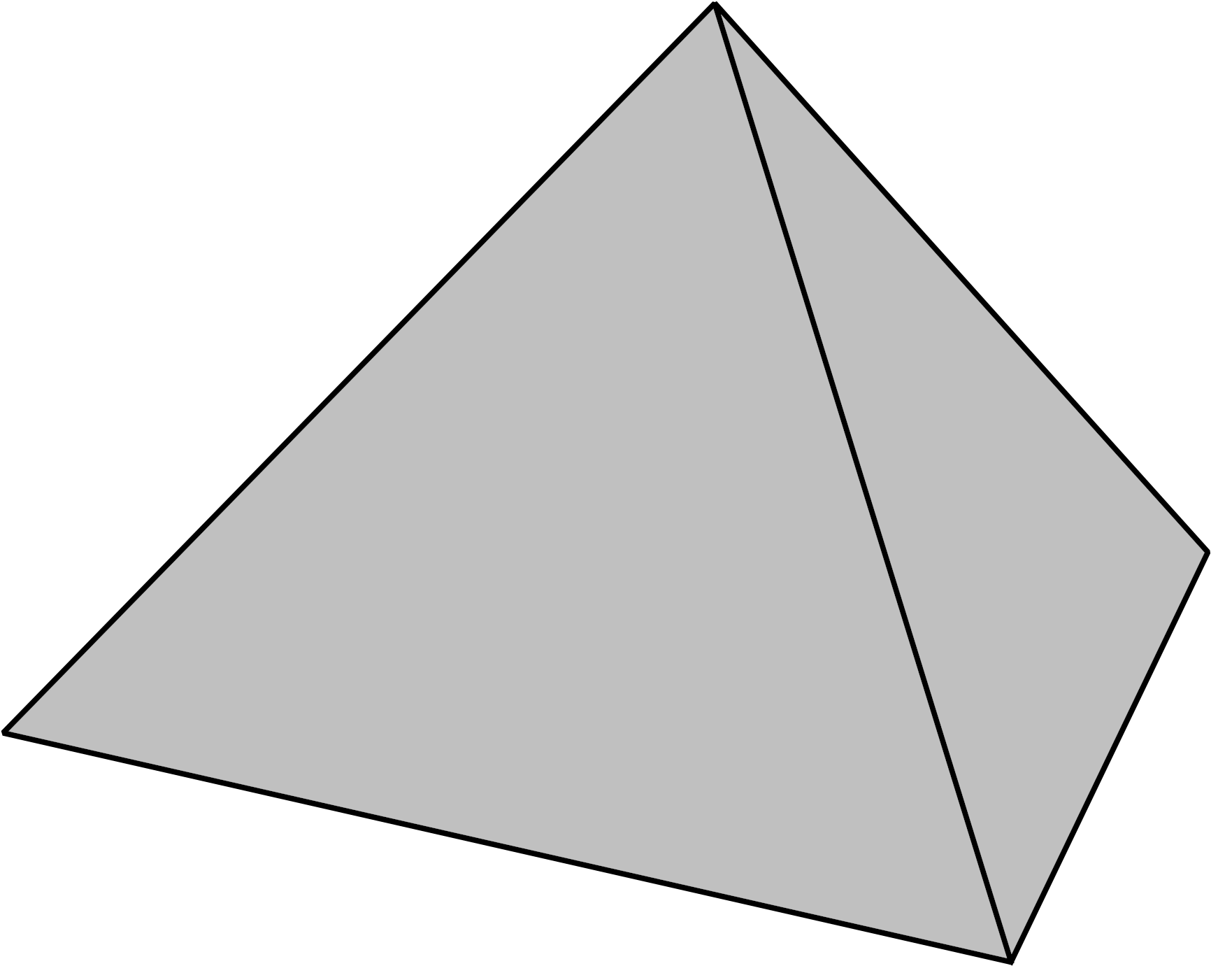 Geometric Black Triangle Illustration